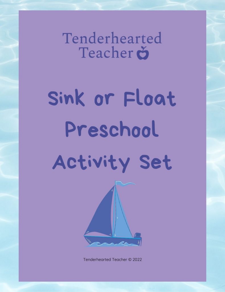 sink and float experiment preschool